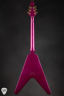 Gibson Custom Shop Made 2 Measure Flying V Custom Gloss Pink Sparkle Electric Guitar