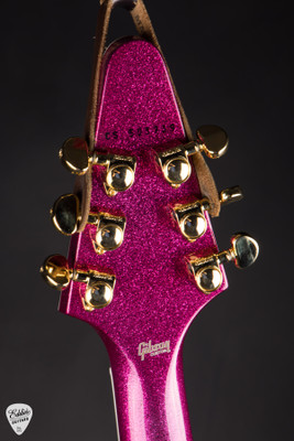 Gibson Custom Shop Made 2 Measure Flying V Custom Gloss Pink Sparkle Electric Guitar