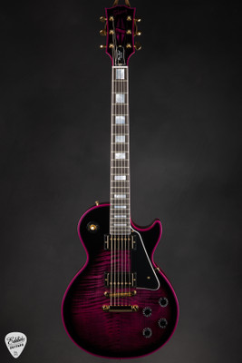 Gibson Custom Shop Made 2 Measure Les Paul Custom Figured Gloss Pink Widow Electric Guitar