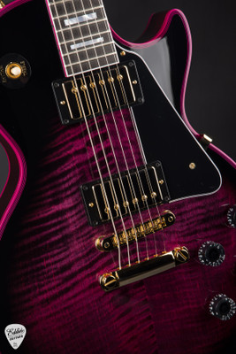 Gibson Custom Shop Made 2 Measure Les Paul Custom Figured Gloss Pink Widow Electric Guitar