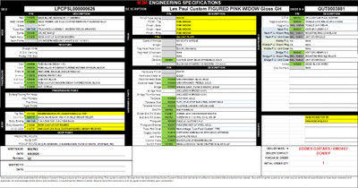 Gibson Custom Shop Made 2 Measure Les Paul Custom Figured Gloss Pink Widow 10.9 #CS502800