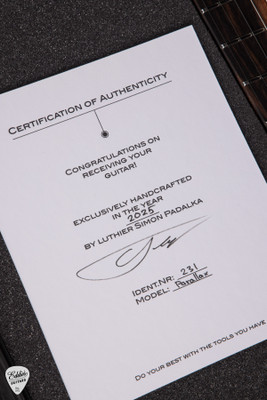 Padalka Parallax Electric Guitar with Buckeye Burl & Black Limba