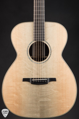 McNally OM Custom Acoustic Guitar with Bearclaw Blue Sitka Spruce & African Blackwood
