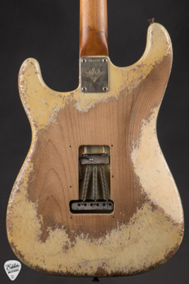 Fender Custom Shop Master Built 1963 Stratocaster Ultra Relic Electric Guitar in Faded Sonic Blue