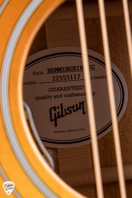 Gibson Hummingbird Acoustic Guitar Standard EC Heritage Cherry Sunburst