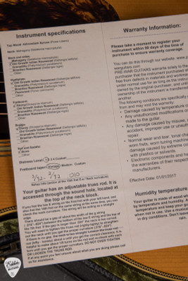 2024 – Pre-War 000 Acoustic Guitar with Adirondack Spruce & Old Growth Indian Rosewood