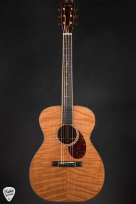 Huss & Dalton OM Custom Acoustic Guitar with Curly Redwood & Cocobolo