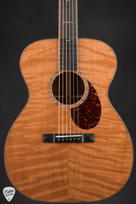 Huss & Dalton OM Custom Acoustic Guitar with Curly Redwood & Cocobolo