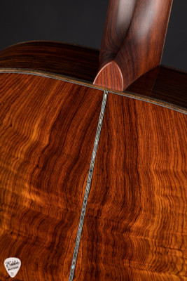 Huss & Dalton OM Custom Acoustic Guitar with Curly Redwood & Cocobolo