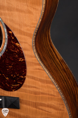 Huss & Dalton OM Custom Acoustic Guitar with Curly Redwood & Cocobolo