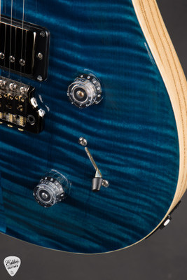 Paul Reed Smith Electric Guitar Eddie’s Guitars Wood Library Studio Swamp Ash and Brazilian Blue Matteo