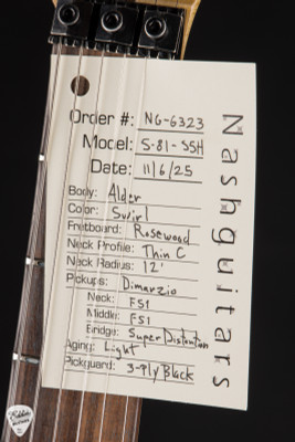 Nash S81 Electric Guitar Custom Paint Over Paint Swirl