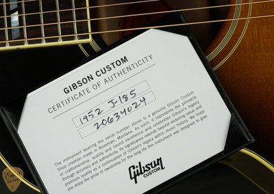 2024 - Gibson 1952 J-185 Vintage Sunburst 4.5 #20634024