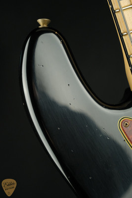 Fender Custom Shop 66 Jazz Bass Journeyman Relic - Aged Black