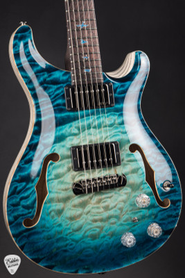 Paul Reed Smith Private Stock 11895 Hollowbody I Piezo Quilted Maple Swamp Ash electric guitar in Sub Zero Glow