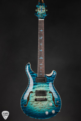 Paul Reed Smith Private Stock 11895 Hollowbody I Piezo Quilted Maple Swamp Ash electric guitar in Sub Zero Glow