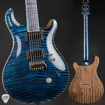 Paul Reed Smith Private Stock #12131 Custom 24 Curly Maple Aqua Violet Electric Guitar