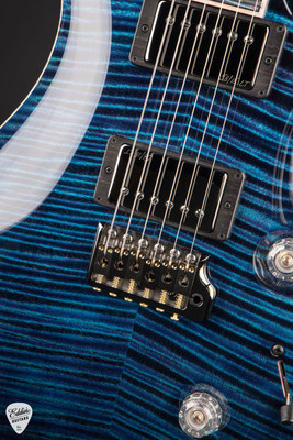 Paul Reed Smith Private Stock #12131 Custom 24 Curly Maple Aqua Violet Electric Guitar