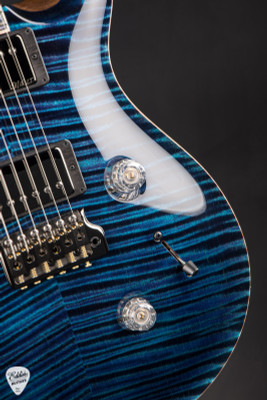 Paul Reed Smith Private Stock #12131 Custom 24 Curly Maple Aqua Violet Electric Guitar