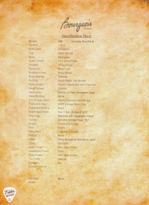 Bourgeois OM Country Boy Professional Series Satin Acoustic Guitar with Sitka Spruce & Mahogany