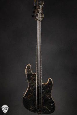 2024 Mayones Jabba Custom VF Transparent Black Gloss Bass Guitar