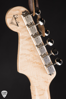Fender Custom Shop Master Built Quilted Maple Top Stratocaster Electric Guitar in Transparent Blue