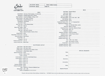 Suhr Standard Roasted Electric Guitar in 2 Tone Tobacco Sunburst