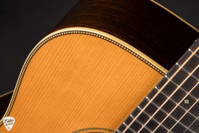 2022 – Pre-War Herringbone Dreadnought – Adirondack Spruce & Primo Brazilian Rosewood Acoustic Guitar