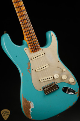 Fender Custom Shop Limited Edition 1958 Heavy Relic Stratocaster - Super Faded Aged Taos Turquoise