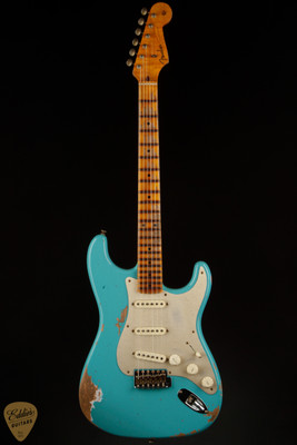 Fender Custom Shop Limited Edition 1958 Heavy Relic Stratocaster - Super Faded Aged Taos Turquoise