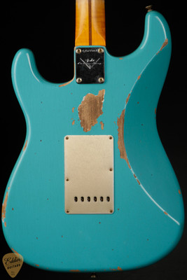 Fender Custom Shop Limited Edition 1958 Heavy Relic Stratocaster - Super Faded Aged Taos Turquoise