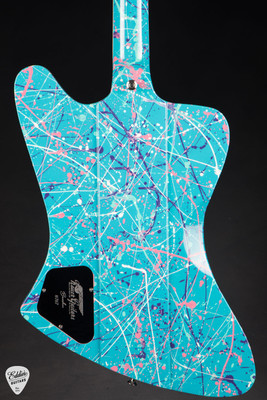 Kauer Banshee Electric Guitar in Taos Turquoise Splatter/NAMM Instrument