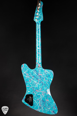 Kauer Banshee Electric Guitar in Taos Turquoise Splatter/NAMM Instrument