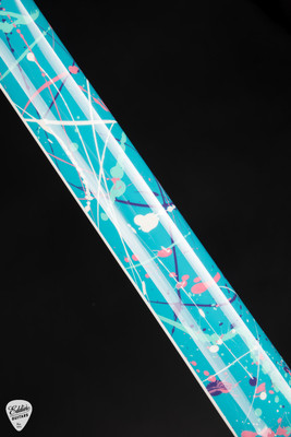 Kauer Banshee Electric Guitar in Taos Turquoise Splatter/NAMM Instrument