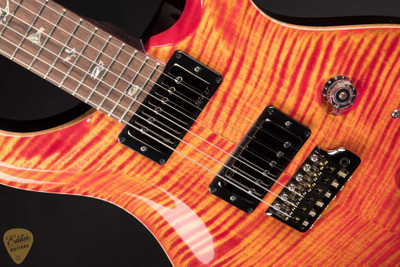 Paul Reed Smith Eddie’s Guitars Wood Library Custom 24 Brazilian FB/Rosewood Neck – Blood Orange Electric Guitar