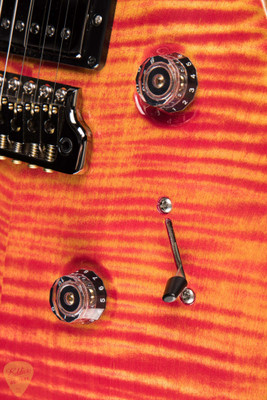 Paul Reed Smith Eddie’s Guitars Wood Library Custom 24 Brazilian FB/Rosewood Neck – Blood Orange Electric Guitar