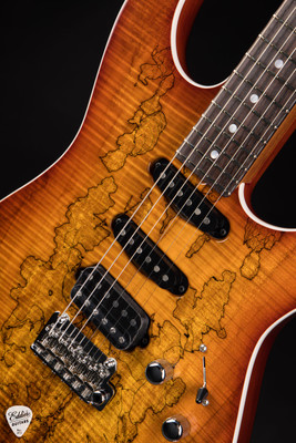 James Tyler Studio Elite HD-P Spalted Maple Honey Burst electric guitar