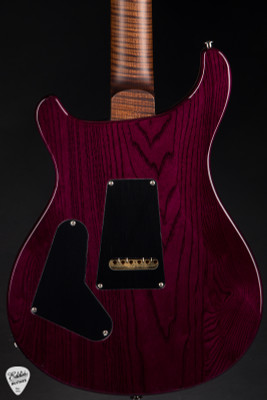 Paul Reed Smith Eddie’s Guitars Wood Library Custom 24 Semi-Hollow Swamp Ash/Cocobolo Electric Guitar in Charcoal Purple Burst
