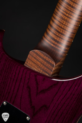 Paul Reed Smith Eddie’s Guitars Wood Library Custom 24 Semi-Hollow Swamp Ash/Cocobolo Electric Guitar in Charcoal Purple Burst