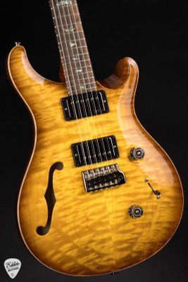 Paul Reed Smith Eddie’s Guitars Wood Library Custom 24 Semi-Hollow Korina/Ziricote Livingston Lemondrop electric guitar