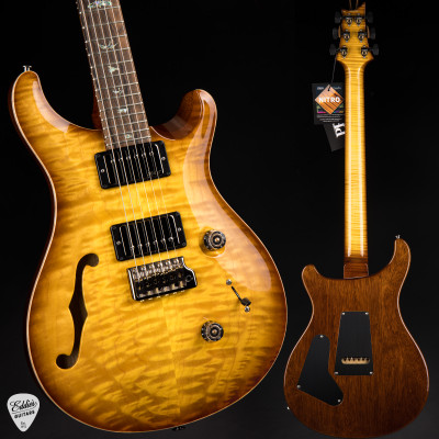 Paul Reed Smith Eddie’s Guitars Wood Library Custom 24 Semi-Hollow Korina/Ziricote Livingston Lemondrop electric guitar