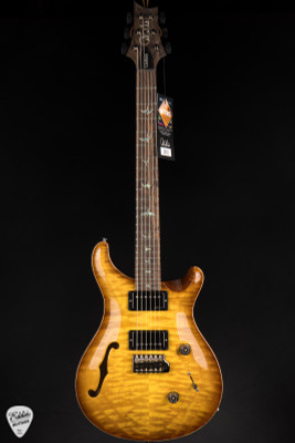 Paul Reed Smith Eddie’s Guitars Wood Library Custom 24 Semi-Hollow Korina/Ziricote Livingston Lemondrop electric guitar