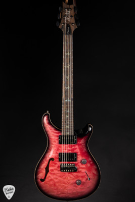 Paul Reed Smith Eddie’s Guitars Wood Library Custom 24 Semi-Hollow Korina/Ziricote – Bonnie Pink Smokeburst electric guitar