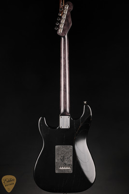 James Trussart Steel O Matic/R. Fortus Style S-Style Paisley Engraved - Black