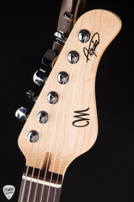 Mayones Aquila Aged V24 6 Electric Guitar in Monolith Metallic Celadon Green