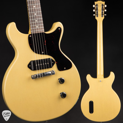 Gibson Custom Shop 1958 Les Paul Junior Double-Cut Reissue VOS Electric Guitar in TV Yellow 7.3 #85582