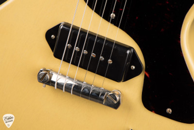 Gibson Custom Shop 1958 Les Paul Junior Double-Cut Reissue VOS Electric Guitar in TV Yellow 7.3 #85582