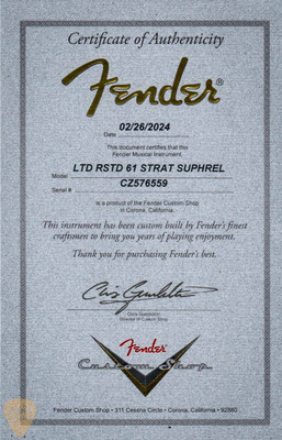 Fender Custom Shop LTD Roasted 1961 Stratocaster Super Heavy Relic - Aged Natural