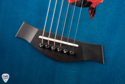 Taylor Custom #41 C17e Grand Pacific Living Jewels & Matching Circa 74 Acoustic Guitar and Amp in Aqua Blue