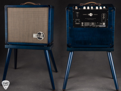 Taylor Custom #41 C17e Grand Pacific Living Jewels & Matching Circa 74 Acoustic Guitar and Amp in Aqua Blue